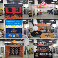 RONNINGSTAR tenda pameran dagang Logo kustom 3x3 tenda acara cetak warna penuh tenda iklan pameran pesta luar ruangan untuk dijual