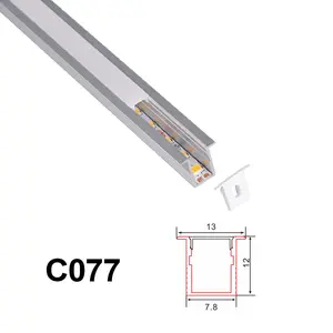 C077发光二极管嵌入式通道铝型材