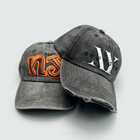 Casquette Dad Hat 5 panneaux unisexe NY New York brodée en 3D, effet vieilli, en toile beige, polyester/coton, style vintage, réglable avec fermeture snapback, modèle courant