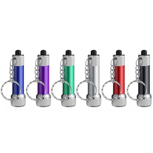 Custom Logo Mini Flashlights Bulk With Keychain Bright LED Flashlights Portable 5 Bulbs