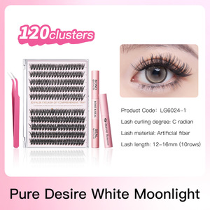 Juego de Pestañas Postizas Sintéticas Europeas y Americanas para Comercio Transfronterizo, Injerto de Pestañas Densas en Racimo Individual, Pestañas DIY de Fusión en Caliente - Product Image 6
