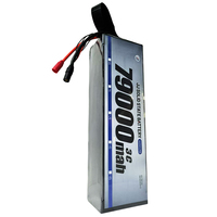 Высокоплотный полутвердотельный чехол 79000mAh 158Ah 158000mAh 6S 12S 14S 24S VTOL доставка литий-ионный аккумулятор для дрона