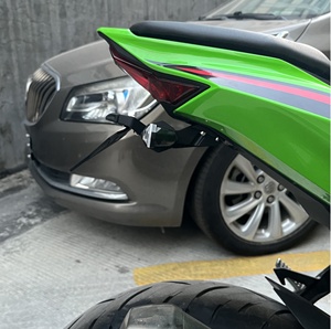 Penyangga Plat Nomor Motor Aluminium <span class=keywords><strong>Alloy</strong></span> Hitam <span class=keywords><strong>Fender</strong></span> Eliminator Bracket Registrasi untuk KAWASAKI ZX4R ZX4RR SE ZX-4RR - Product Image 5