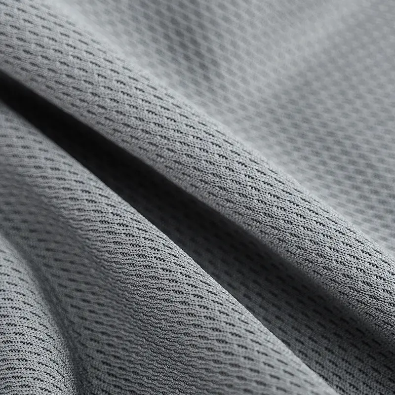 Bán Buôn Tùy Chỉnh Lưới Vải 100% Polyester Wicking Chim Mắt Lưới Vải Cho Phụ Nữ Thể Thao