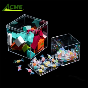 Hộp Vuông Trong Suốt Hộp Nhựa Cứng Ps Hộp Kẹo Đóng Gói Thực Phẩm Hộp Quà <span class=keywords><strong>Acrylic</strong></span> - Product Image 2