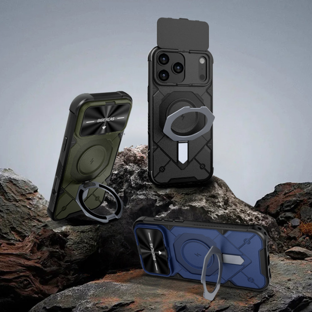 New Arrival Heavy Duty Outdoor Shockproof Phone Case with Stand for iPhone 16 17 Pro Max Protective Shell Cover