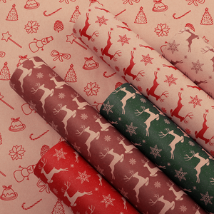 Custom Wholesale Gift Packing <strong>Paper</strong> Logo Printed <strong>Cheap</strong> Party Kraft <strong>Paper</strong> <strong>Wrapping</strong> Roll <strong>Christmas</strong> Packing <strong>Paper</strong> - Product Image 4