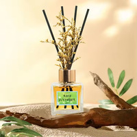 Diffuseur d'ambiance sans flamme en rotin, parfum d'aromathérapie, fleurs séchées pour hôtels haut de gamme, élimine les odeurs, chambres/salons