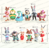 Vente en gros de mini-jouets en PVC représentant des animaux sauvages pour les machines à capsules Gashapon, les prix des parcs d'attractions
