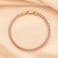 Bracelet tennis polyvalent style bonbon arc-en-ciel, très populaire sur TikTok et Instagram ; Dernière collection disponible, qualité supérieure