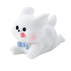 KI yuewu Accessoires décoratifs créatifs et mignons en forme de chiot qui court et joue, micro-paysage de bureau, petits ornements de voiture - Product Image 5