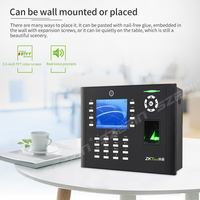 ZK Teco Iclock660 Sistema de asistencia de tiempo de empleado Escáner biométrico de huellas dactilares Reloj de tiempo Máquina con control de acceso Wifi