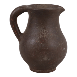 Vaso in terracotta rustico con manico curvo per decorazioni per la casa e il soggiorno - Product Image 5