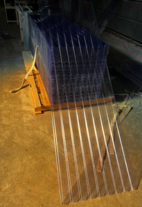 Teja de techo corrugada de PVC <span class=keywords><strong>BORNAY</strong></span> de 0.45 mm / Teja de techo de PVC China, Láminas de techo de plástico corrugado, Techo de PVC Líbano, UPVC Beirut - Product Image 2