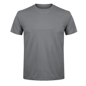 Großhandel Herren Übergröße T-Shirts lässiges Jersey Stoff mit O-Ausschnitt individueller Siebdruck freies Design