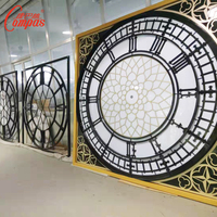 Horloge murale extérieure durable, personnalisable de 1m à 10m de diamètre avec sonnerie et éclairage nocturne