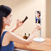 Support de téléphone portable en alliage d'aluminium OULAIKE X66, support de bureau réglable en hauteur et en angle, rotation à 360 degrés, fixation manuelle par clip