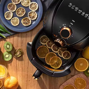 Friteuse électrique sans huile 1400W à panier unique en plastique antiadhésif avec contrôle de température - Product Image 5