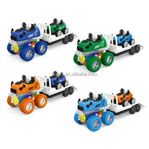 Jouets Lucky Toys, voiture de cascade à tirer en arrière, petite voiture, thème astronaute spatial, camions et remorques en plastique - Product Image 1