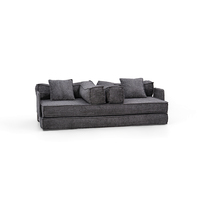 Modernes Komprimiertes Schlafsofa-Set Modulares Vollschaumstoff-Sofa Weißer Stoff Flexibles Ecksofa Platzsparend für Apartment-Wohnzimmer
