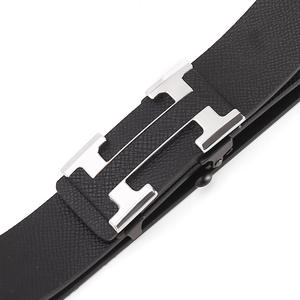 Cinturón de Cuero Genuino Tiyo para Hombre, Hebilla de Cierre Automático, Reversible, Forma de H, 3.8cm, Trenzado, Negro y Marrón, Estilo Formal, Cuero Vacuno de Wenzhou - Product Image 5