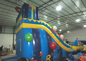 Top người bán trẻ em ngoài trời <span class=keywords><strong>Inflatable</strong></span> Bouncer <span class=keywords><strong>Inflatable</strong></span> khô trượt với hồ bơi - Product Image 5