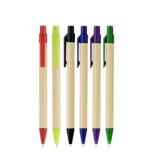 cheap Sustainable Seed Reusable Roller Paper Scroll Rolling ballpoint pen with custom logo