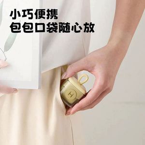 Reusable Manual Plastic Washable Sticky Handbag Sized Pocket Mini Cute Multi-surface Portable Lint Roller Ball Green/Yellow Hair - Product Image 3
