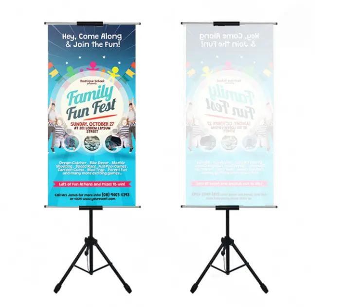 Advertising Adjustable easels Stand Black T Bunting Display Poster Stand metal Triangle base posters board racks