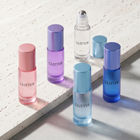Flacon Roll-on en Verre Dépoli Multicolore 5ml 10ml, Vide et Rechargeable, pour Parfum, Huile Essentielle, Échantillon Cosmétique