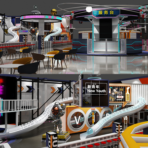 מתקן משחקים מקורה מסחרי בקנה מידה גדול לילדים: שירות התאמה אישית מקיף עם אזורי משחק אינטראקטיביים ומבנים - Product Image 5