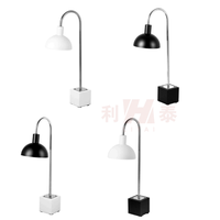 Lampe de table chauffante électrique infrarouge Liyunda avec base en marbre, 250 W, fonction de chauffage pour buffet