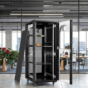 Nhà máy trực tiếp 32u Mạng thép tủ Rack với cửa kính Trung tâm dữ liệu máy chủ thiết bị truyền thông tủ - Product Image 4