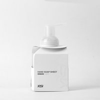 Tablette de savon moussant pour les mains, savon en feuille durable pour les mains