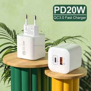 20W <b>USB</b> <b>C</b> Fast Charger Head QC3.0 Travel Wall Charger with <b>USB</b> A+Type <b>C</b> Dual Port PD Power <b>Adapter</b> - Product Image 2
