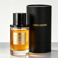 Botella de Perfume de Vidrio Personalizada al por Mayor, 50ml 100ml, Diseño Cilíndrico con Tapa Magnética, Fábrica de Envases de Fragancias