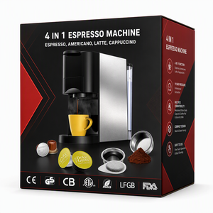 Machine à café 4 en 1 19Bar compatible avec les capsules NS DG, café moulu, dosettes ESE 44 mm, machine à expresso à portion individuelle - Product Image 5