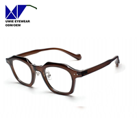 Monture optique polygonale TR90 personnalisée OEM, taille 56-23-145, légère et confortable, pour adultes unisexes, conçue par notre équipe interne