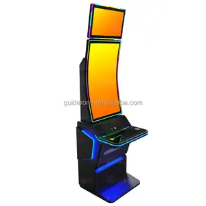 सिक्का संचालित गेम अनुकूलित डिजाइन 43 "घुमावदार स्क्रीन मॉनिटर वीडियो गेम बोर्ड कौशल मशीन वायरलेस चार्ज फ़ंक्शन के साथ