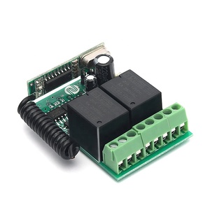 12V Wireless RF Remote Control <strong>Relay</strong> <strong>Module</strong> Switch Receiver 2-Channel 433Mhz for DC Motor, Entrance Control 164ft Long Range - Product Image 5