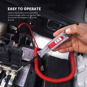 Heavy-Duty 3-48V Backlit kỹ thuật số LCD Circuit Tester với 140 inch mở rộng mùa xuân dây cho hiệu quả công cụ Chẩn đoán - Product Image 3