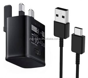 อะแดปเตอร์ชาร์จเร็วแบบ USB QC 3.0 15W สำหรับ Samsung Galaxy S8 S10 หัวปลั๊กแบบ UK 3 ขา สำหรับเดินทาง ใช้กับ Android ได้ - Product Image 1