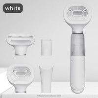 Brosse et peigne sans fil pour toilettage des chiens avec 4 embouts interchangeables - Rechargeable, portable, facile à utiliser pour les chiens de toutes tailles