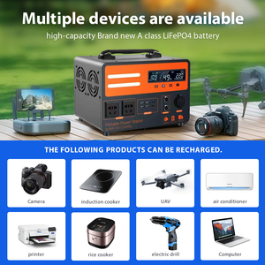 Power Dash Portable <b>Battery</b> 500W, 800W, 1200W Solar Generator Set Is an Outdoor <b>Mobile</b> Station 300C 300C 300C 300C - Product Image 3