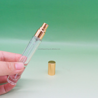 Atomiseur rechargeable personnalisé pour flacon de parfum avec emballage en boîte, flacon de parfum en verre de 10 ml, flacon de parfum en verre de 5 ml avec vaporisateur