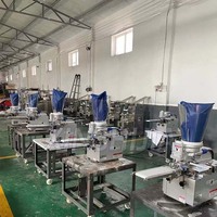 Petite table automatique semi japon jiaozi empanada potsticker gyoza cuit à la vapeur boulette frite faisant la machine