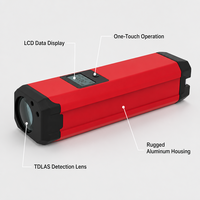 Détecteur de méthane laser portatif HIREP TDLAS, analyseur de fuite de gaz à distance, IP65, surveillance de la sécurité du CH4, portée de 60 m