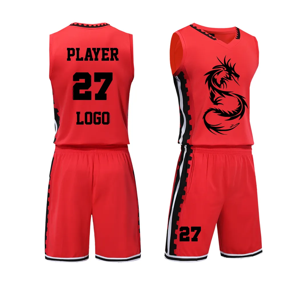 Basketball Uniformen Basketball Trikot 2021 Jugend Basketball Team Uniform weiße Kleidung