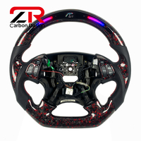 Volant en fibre de carbone véritable forgé sur mesure avec LED pour Acura TL TLX NSX MDX pour Honda Acura 2004-2008 TL
