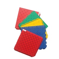 Dalles modulaires suspendues professionnelles pour terrains de tennis, antidérapantes, avec drainage, en PP, ensemble de dalles emboîtables